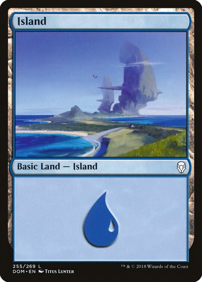 Island 255 card from Dominaria