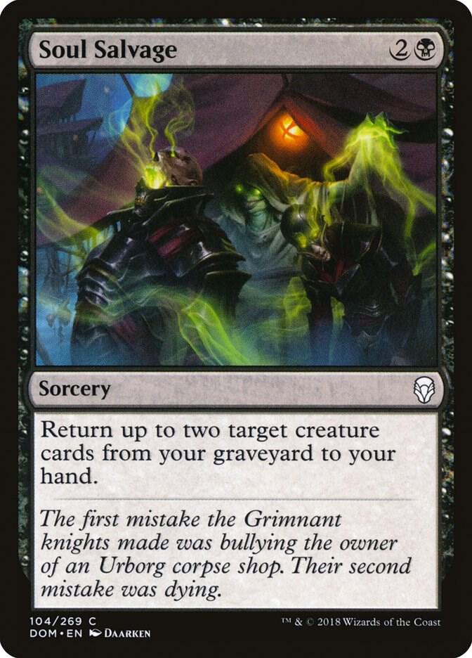 Soul Salvage 104 card from Dominaria