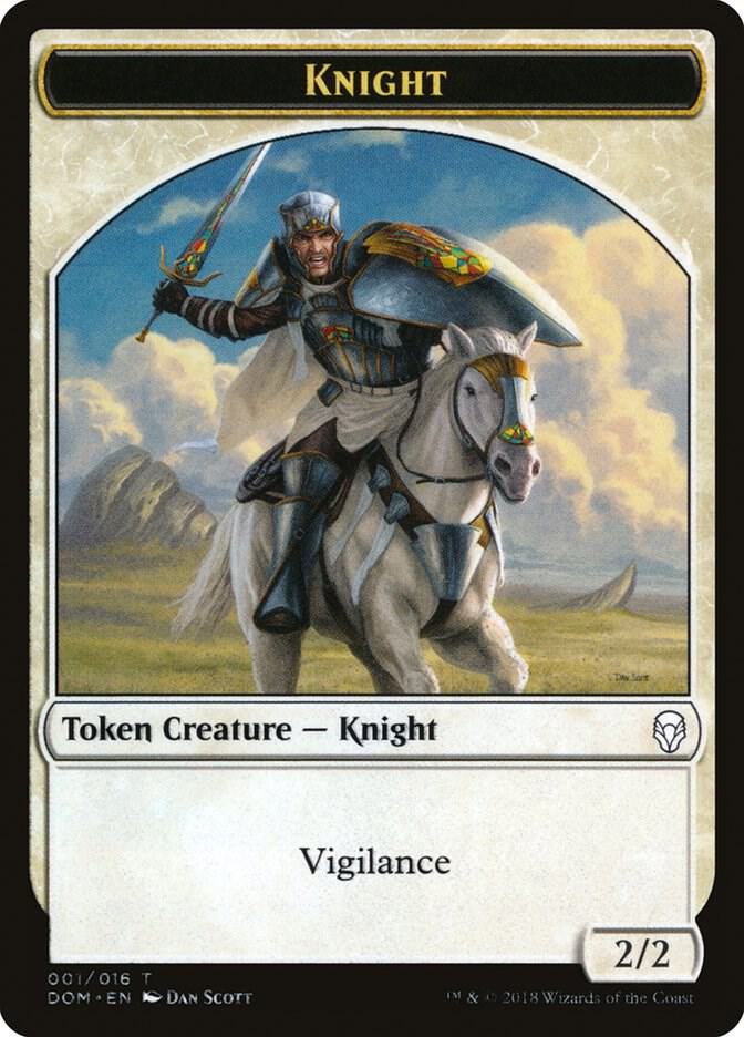 Knight Token 1 card from Dominaria