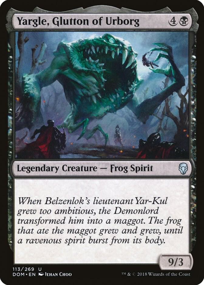 Yargle, Glutton of Urborg 113 card from Dominaria