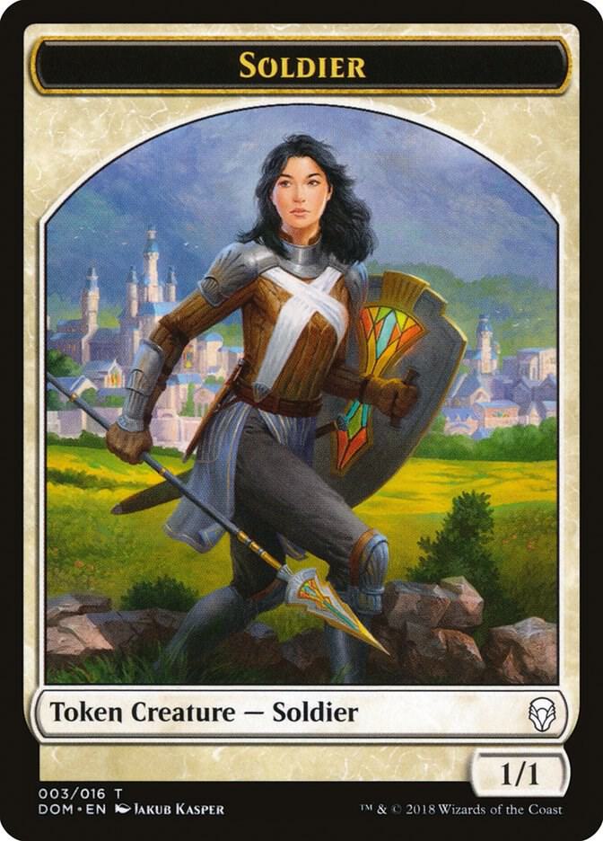 Soldier Token 3 card from Dominaria