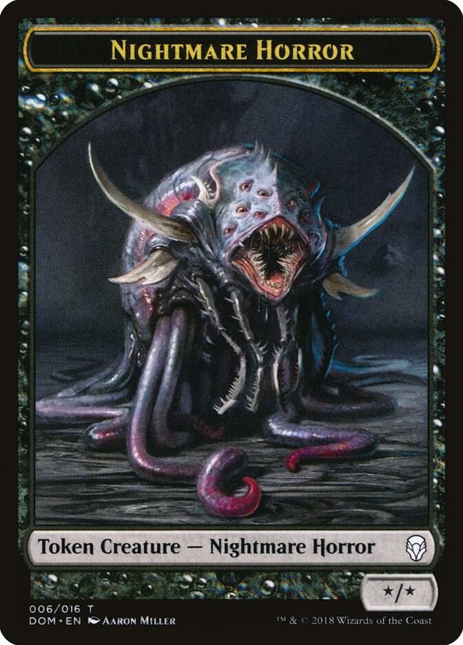 Nightmare Horror Token 6 card from Dominaria
