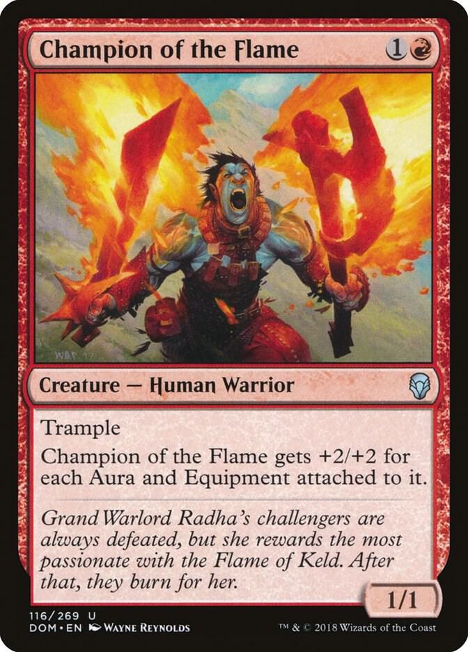 Champion of the Flame 116 card from Dominaria