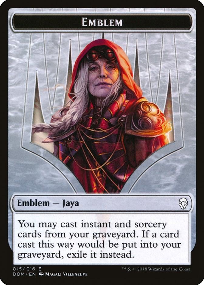 Emblem - Jaya Ballard 15 card from Dominaria