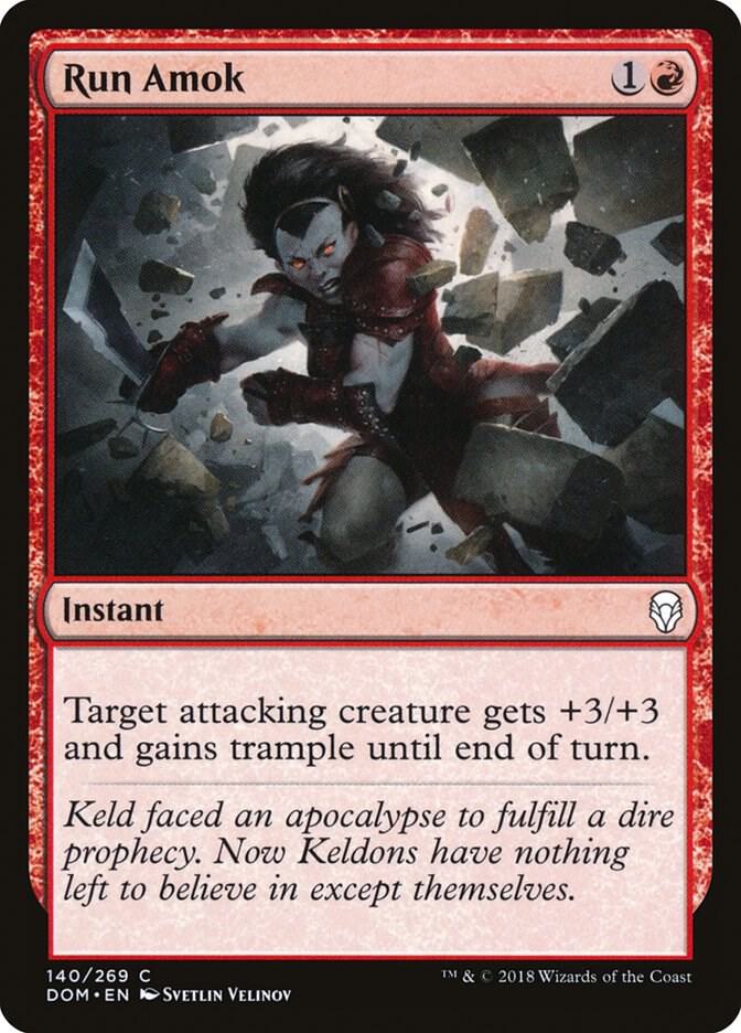 Run Amok 140 card from Dominaria