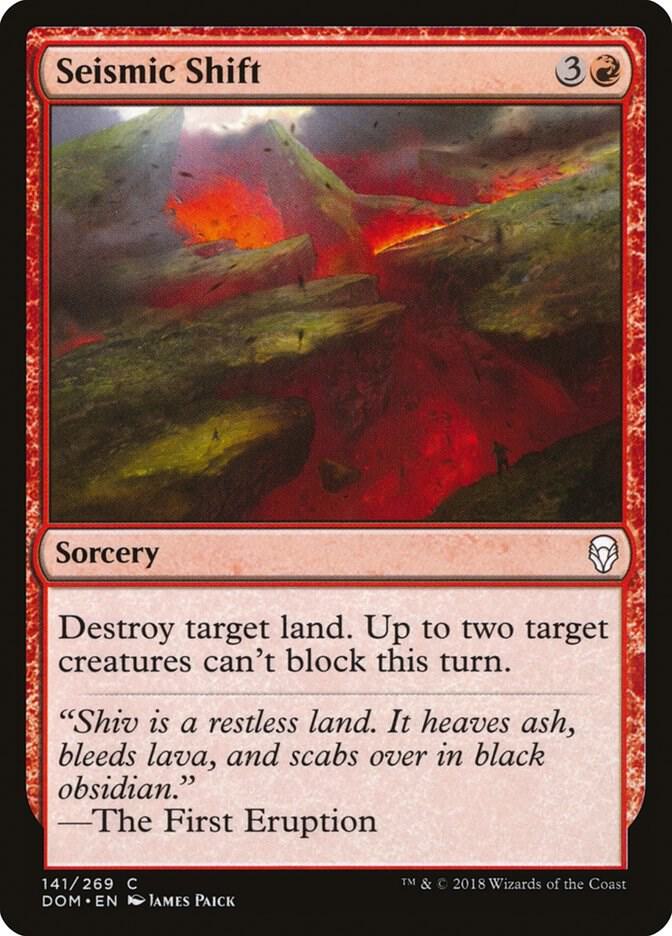 Seismic Shift 141 card from Dominaria