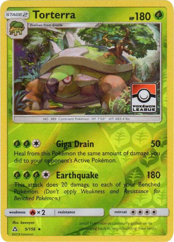 Torterra - 9/156 (Pokemon League) 009/156 card from League & Championship Cards