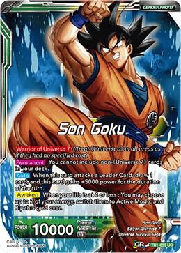 Son Goku // Sharpened Power Son Goku TB1-050 card from Tournament of Power