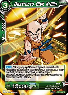 Destructo Disk Krillin TB1-053 card from Tournament of Power