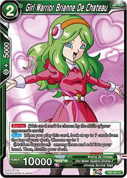 Girl Warrior Brianne De Chateau TB1-057 card from Tournament of Power