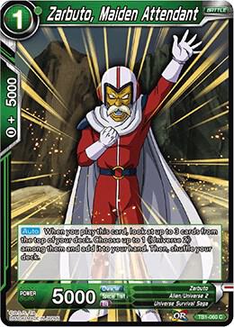 Zarbuto, Maiden Attendant TB1-060 card from Tournament of Power