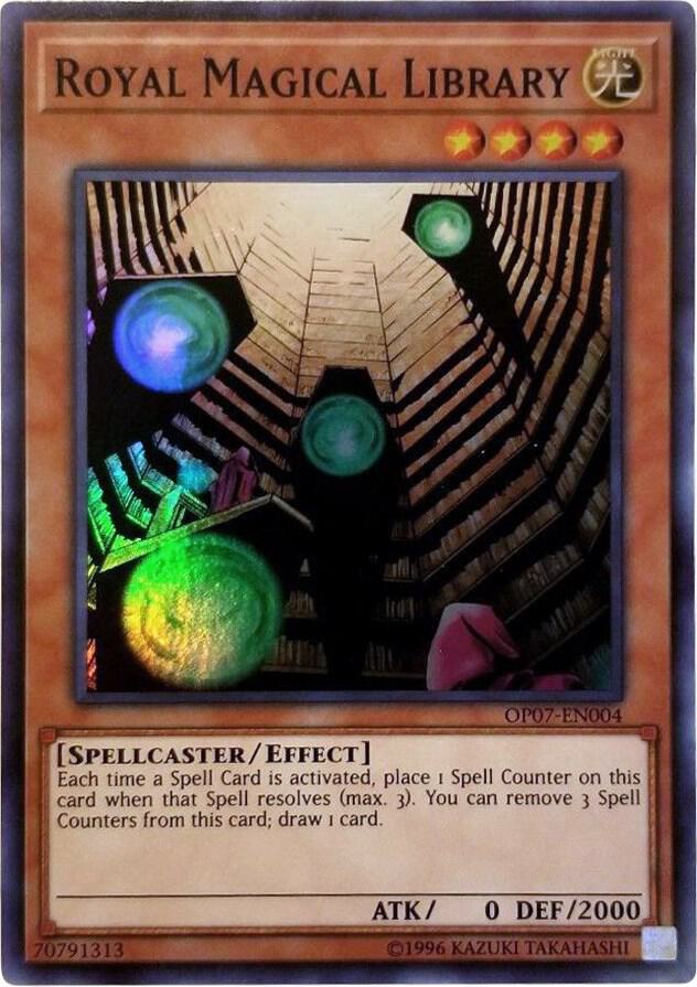 Royal Magical Library OP07-EN004 card from OTS Tournament Pack 7
