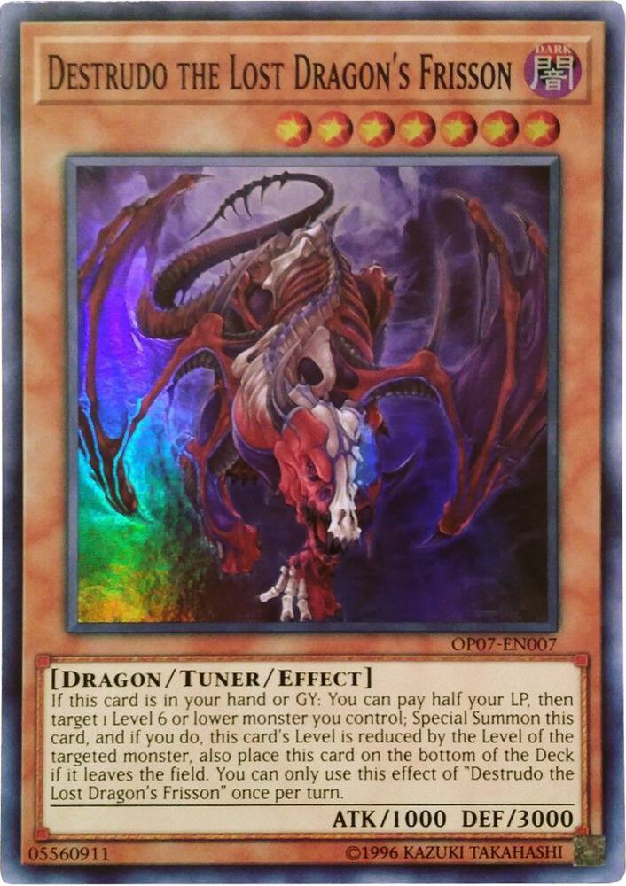 Destrudo the Lost Dragon's Frisson OP07-EN007 card from OTS Tournament Pack 7