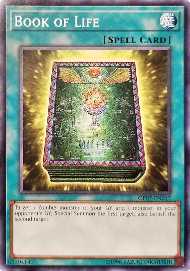 Book of Life OP07-EN017 card from OTS Tournament Pack 7