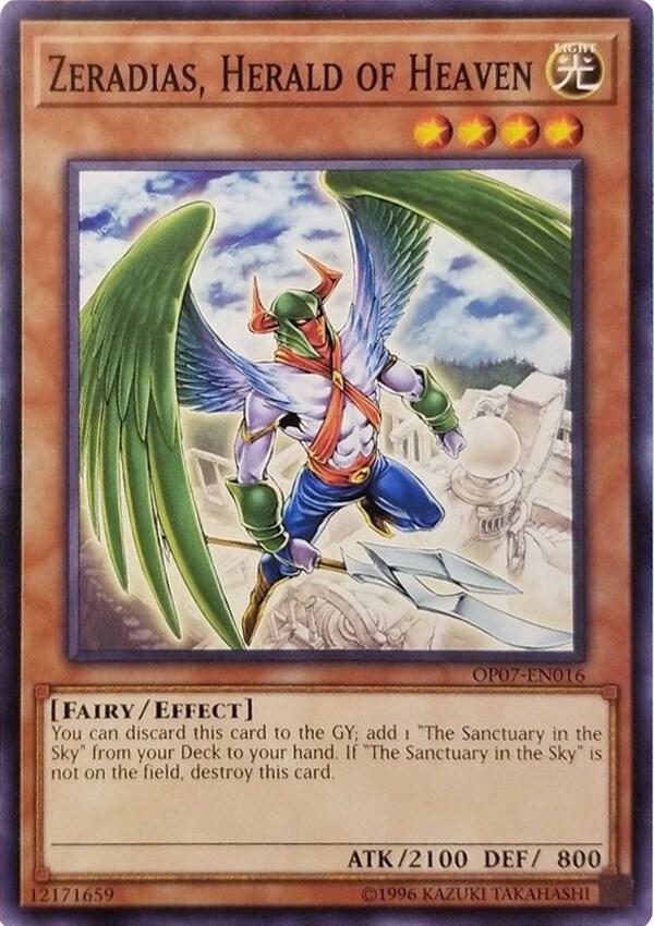 Zeradias, Herald of Heaven OP07-EN016 card from OTS Tournament Pack 7