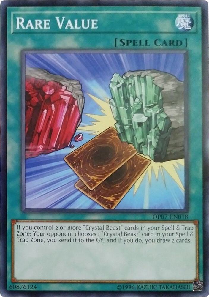 Rare Value OP07-EN018 card from OTS Tournament Pack 7