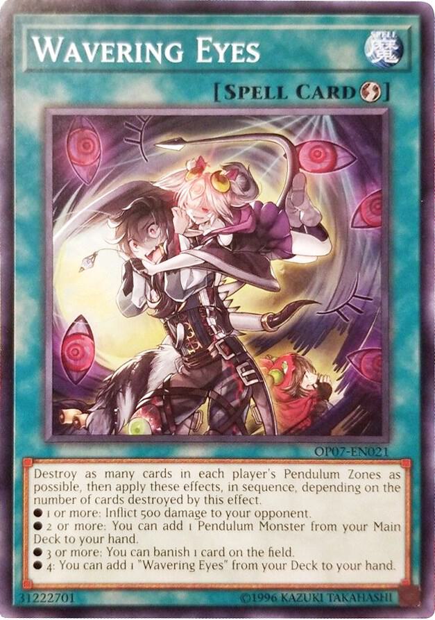 Wavering Eyes OP07-EN021 card from OTS Tournament Pack 7