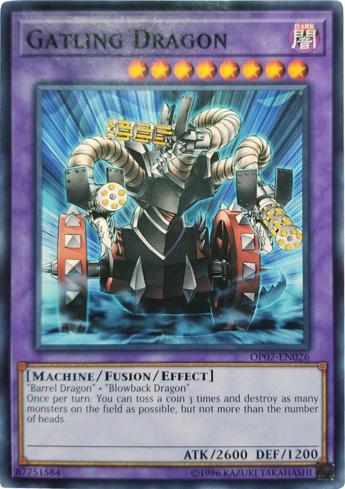 Gatling Dragon OP07-EN026 card from OTS Tournament Pack 7