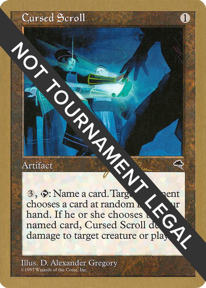 Cursed Scroll - 1999 Jakub Slemr (TMP) card from World Championship Decks