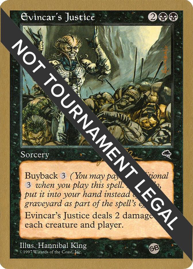 Evincar's Justice - 1999 Jakub Slemr (TMP) (SB) card from World Championship Decks