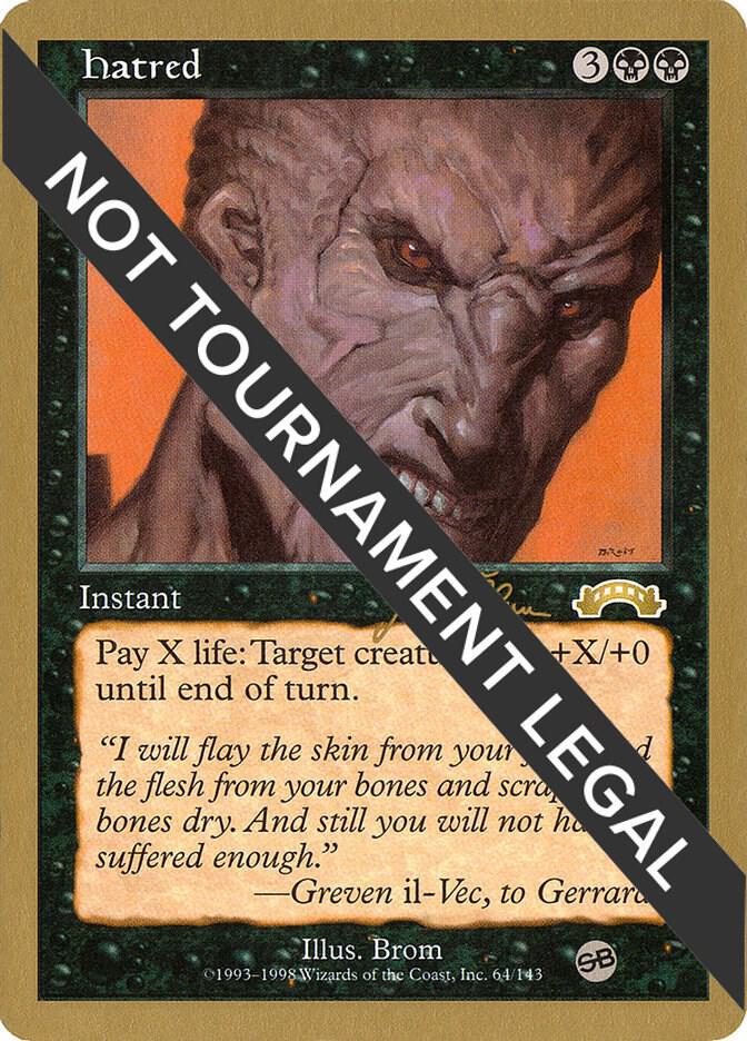 Hatred - 1999 Jakub Slemr (EXO) (SB) card from World Championship Decks