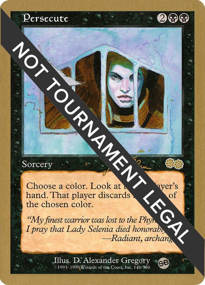 Persecute - 1999 Jakub Slemr (USG) (SB) card from World Championship Decks