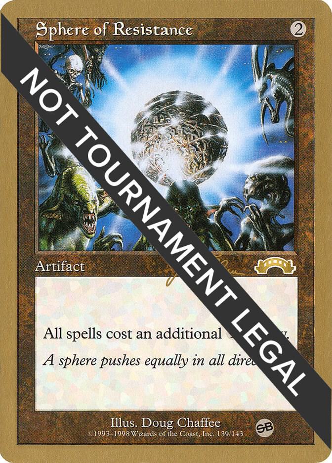 Sphere of Resistance - 1999 Jakub Slemr (EXO) (SB) card from World Championship Decks