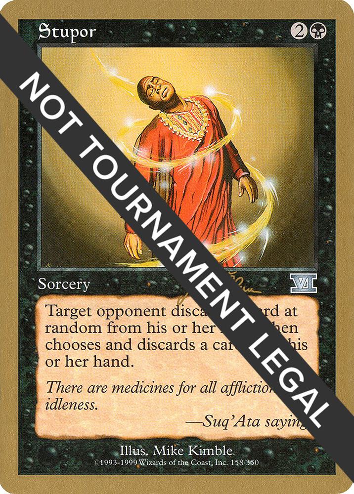 Stupor - 1999 Jakub Slemr (6ED) card from World Championship Decks