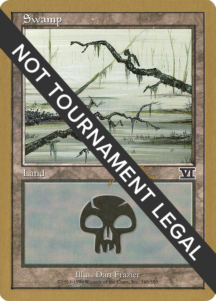 Swamp (340) - 1999 Jakub Slemr (6ED) card from World Championship Decks