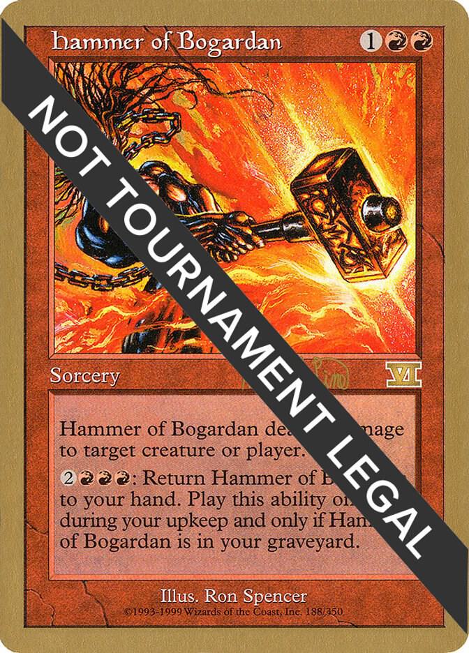 Hammer of Bogardan - 1999 Mark Le Pine (6ED) card from World Championship Decks