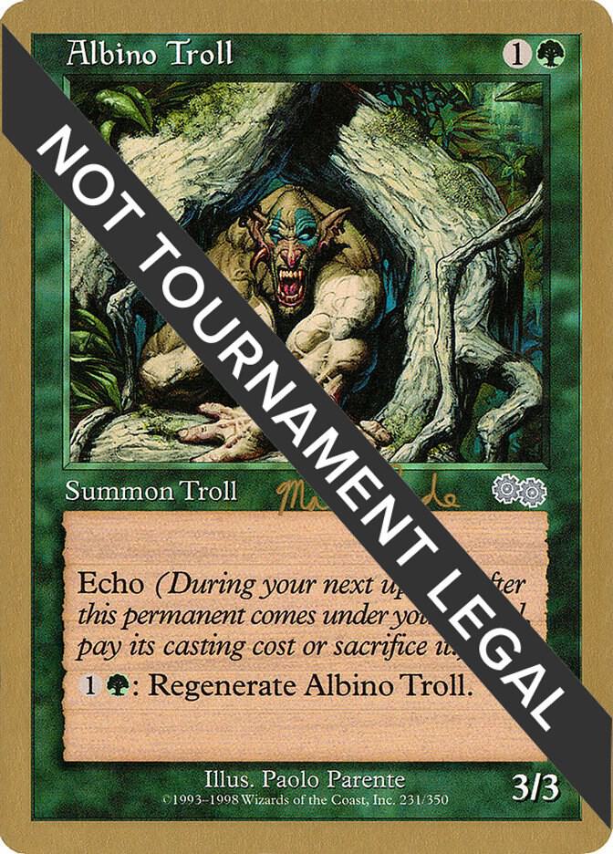 Albino Troll - 1999 Matt Linde (USG) card from World Championship Decks