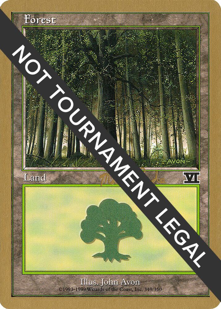 Forest (349) - 1999 Matt Linde (6ED) card from World Championship Decks