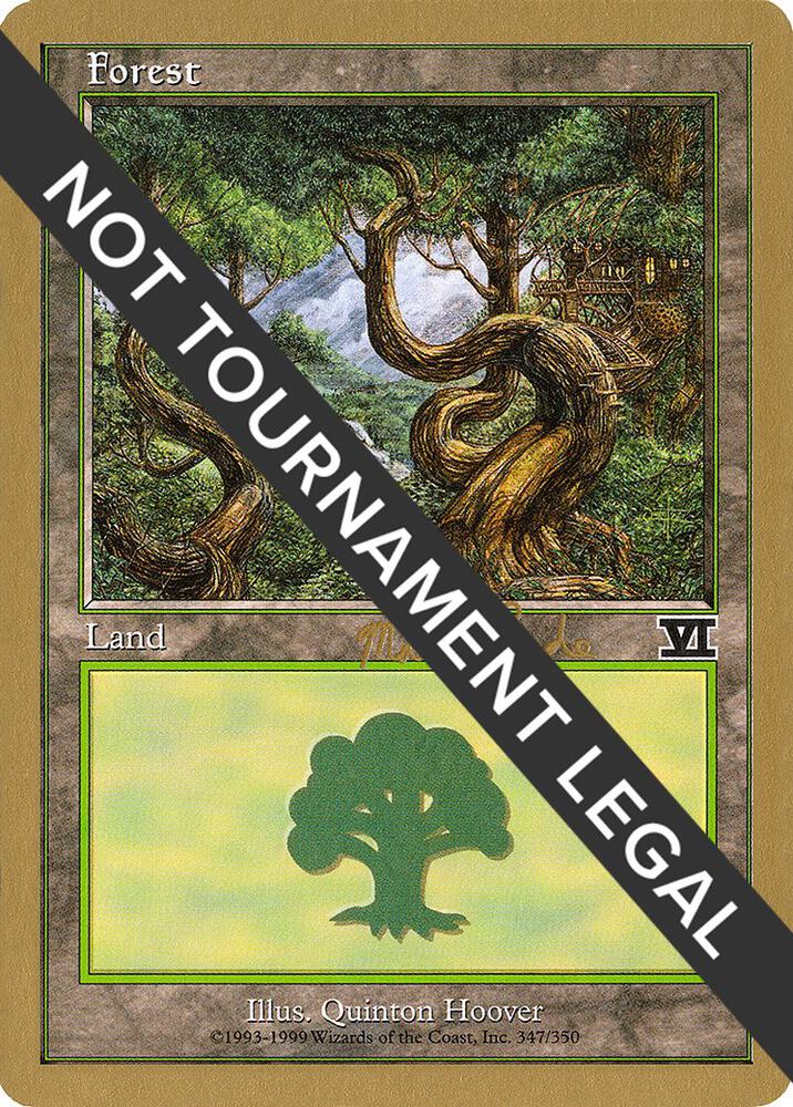 Forest (347) - 1999 Matt Linde (6ED) card from World Championship Decks