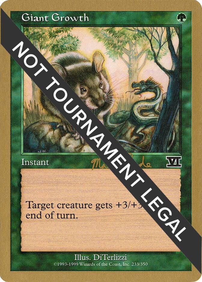 Giant Growth - 1999 Matt Linde (6ED) card from World Championship Decks