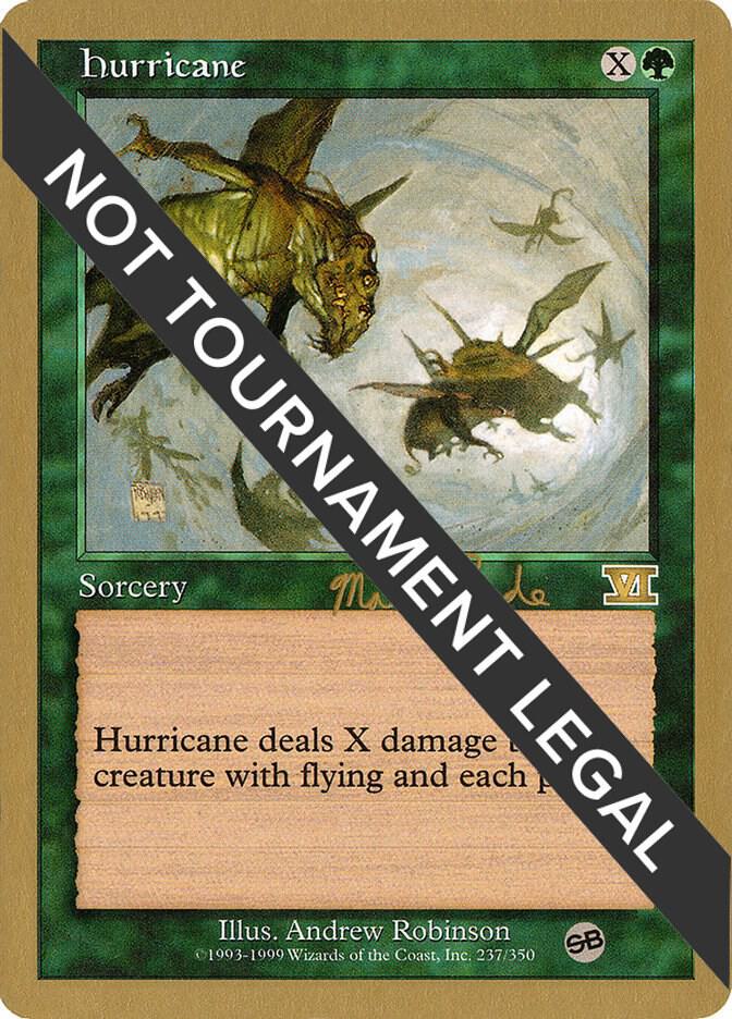 Hurricane - 1999 Matt Linde (6ED) (SB) card from World Championship Decks