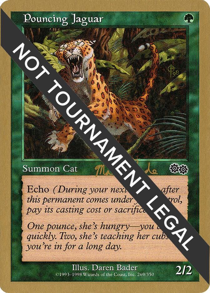 Pouncing Jaguar - 1999 Matt Linde (USG) card from World Championship Decks