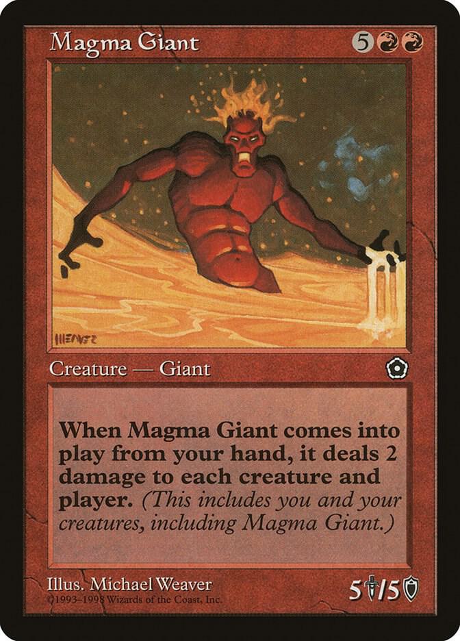 Magma Giant card from Portal Second Age