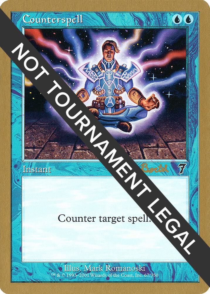 Counterspell - 2001 Alex Borteh (7ED) card from World Championship Decks