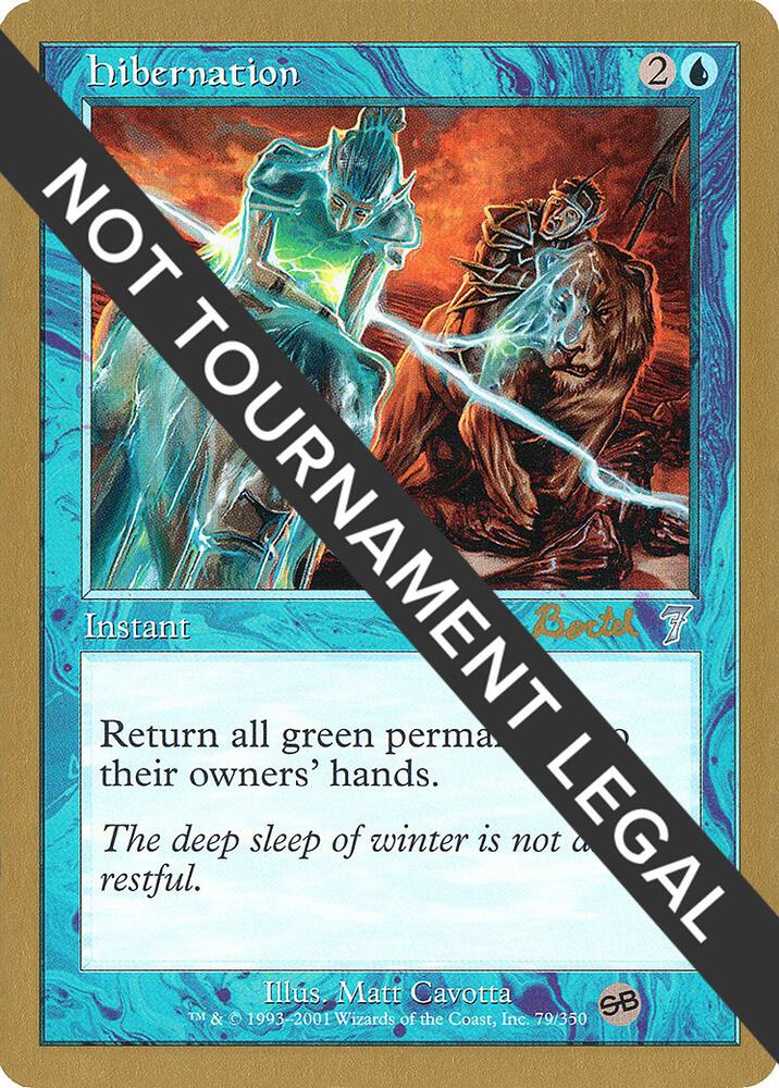 Hibernation - 2001 Alex Borteh (7ED) (SB) card from World Championship Decks