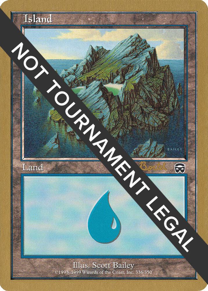 Island (336) - 2001 Alex Borteh (MMQ) card from World Championship Decks
