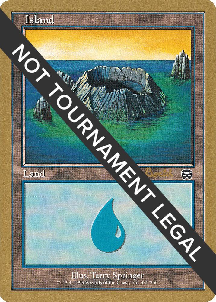 Island (335) - 2001 Alex Borteh (MMQ) card from World Championship Decks