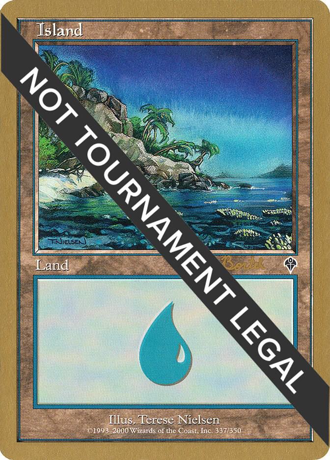 Island (337) - 2001 Alex Borteh (INV) card from World Championship Decks
