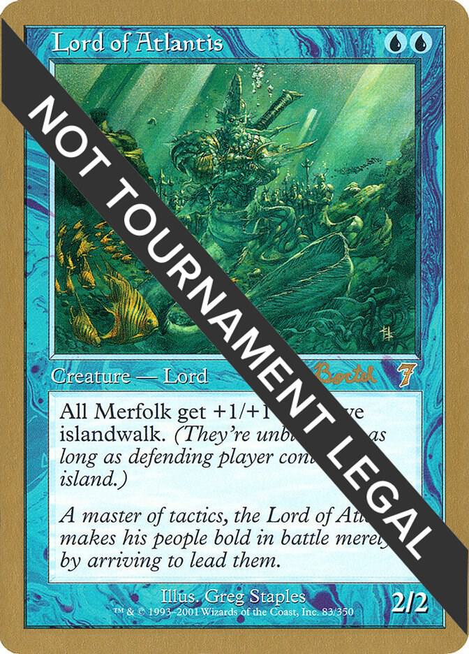 Lord of Atlantis - 2001 Alex Borteh (7ED) card from World Championship Decks
