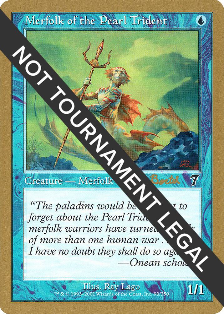 Merfolk of the Pearl Trident - 2001 Alex Borteh (7ED) card from World Championship Decks