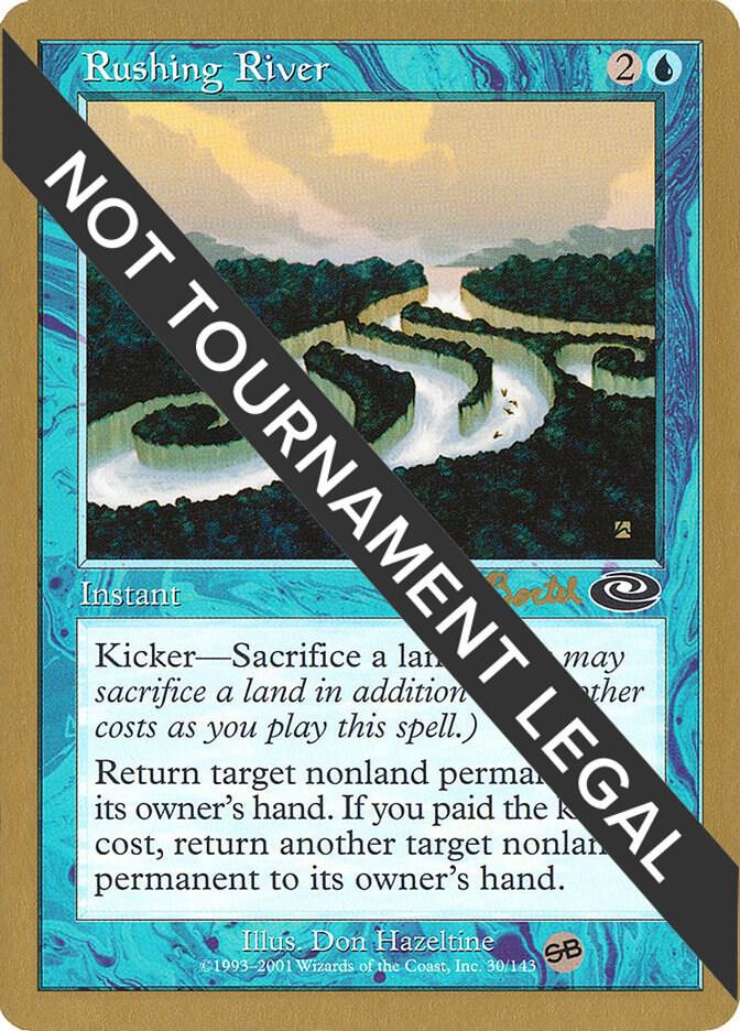Rushing River - 2001 Alex Borteh (PLS) (SB) card from World Championship Decks