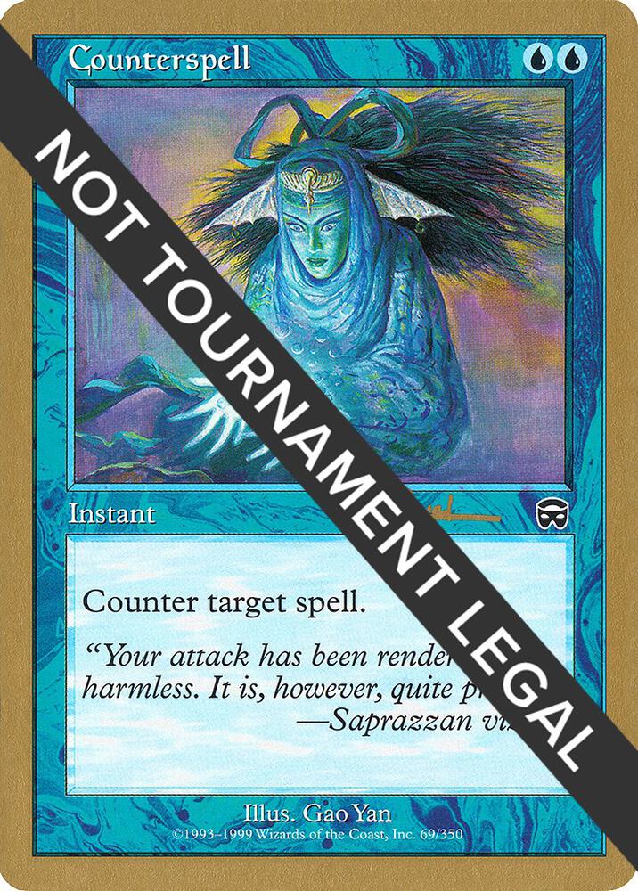 Counterspell - 2001 Antoine Ruel (MMQ) card from World Championship Decks
