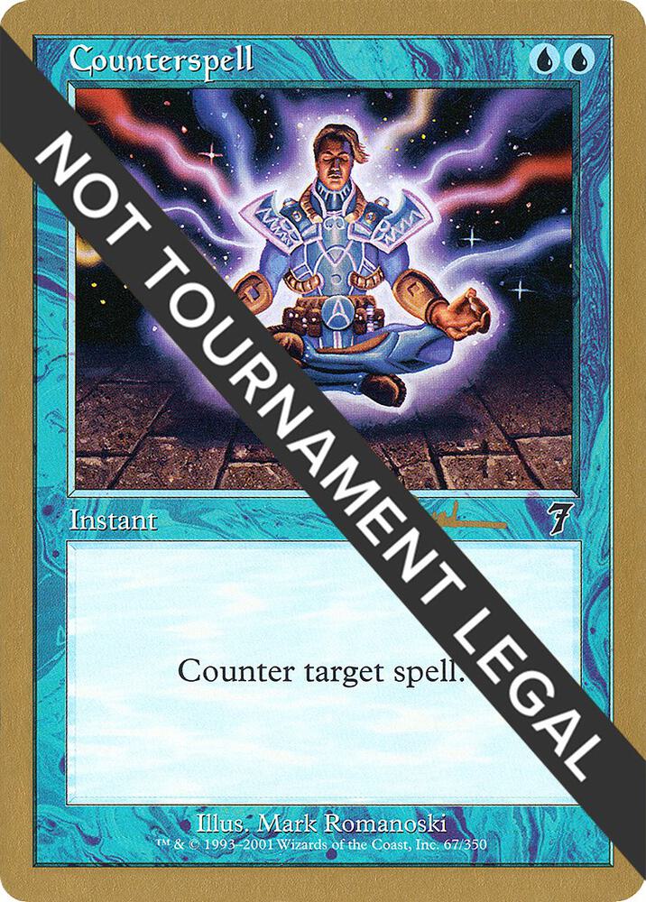 Counterspell - 2001 Antoine Ruel (7ED) card from World Championship Decks