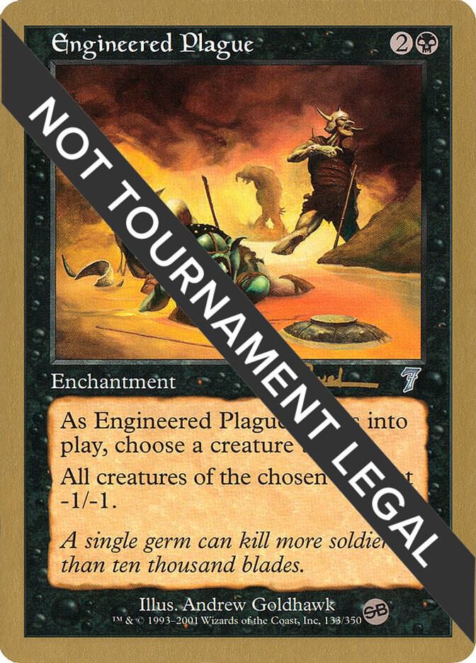 Engineered Plague - 2001 Antoine Ruel (7ED) (SB) card from World Championship Decks