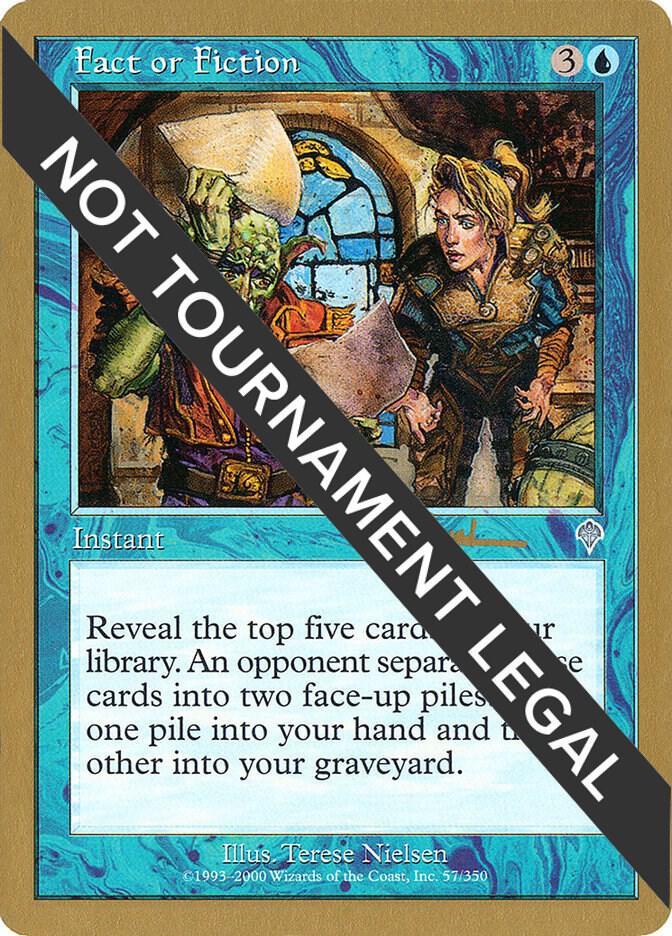 Fact or Fiction - 2001 Antoine Ruel (INV) card from World Championship Decks