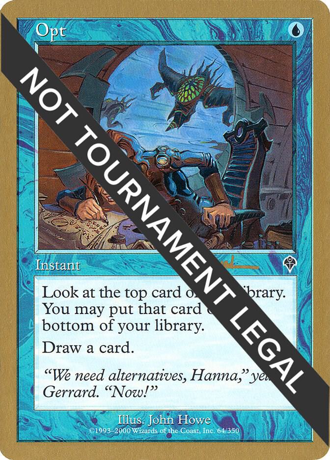 Opt - 2001 Antoine Ruel (INV) card from World Championship Decks